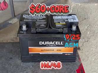 AGM Car Battery Group Size 48/H6