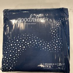 Goodnites Nighttime Underwear (L, 25 Count) – Fits Sizes 10–12 – New Sealed