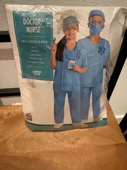 Kids Doctor/Nurse Costume Set Large 12-14