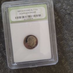 1995 S Roosevelt Dimes Dcam  Gem Proof 