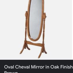 Old Antique Cheval Mirror 