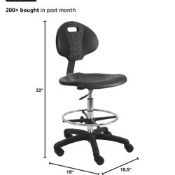BenchPro Deluxe Polyurethane Chair With 18” Footring, 21-31” Height Adjustment 450lbs Capacity