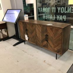 Prattville Accent Cabinet 4 Door Fronts And 2 Fixed Shelves for
