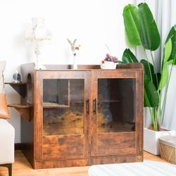 XL Wood Hidden Cat Litter Box Cabinet – Double Condo