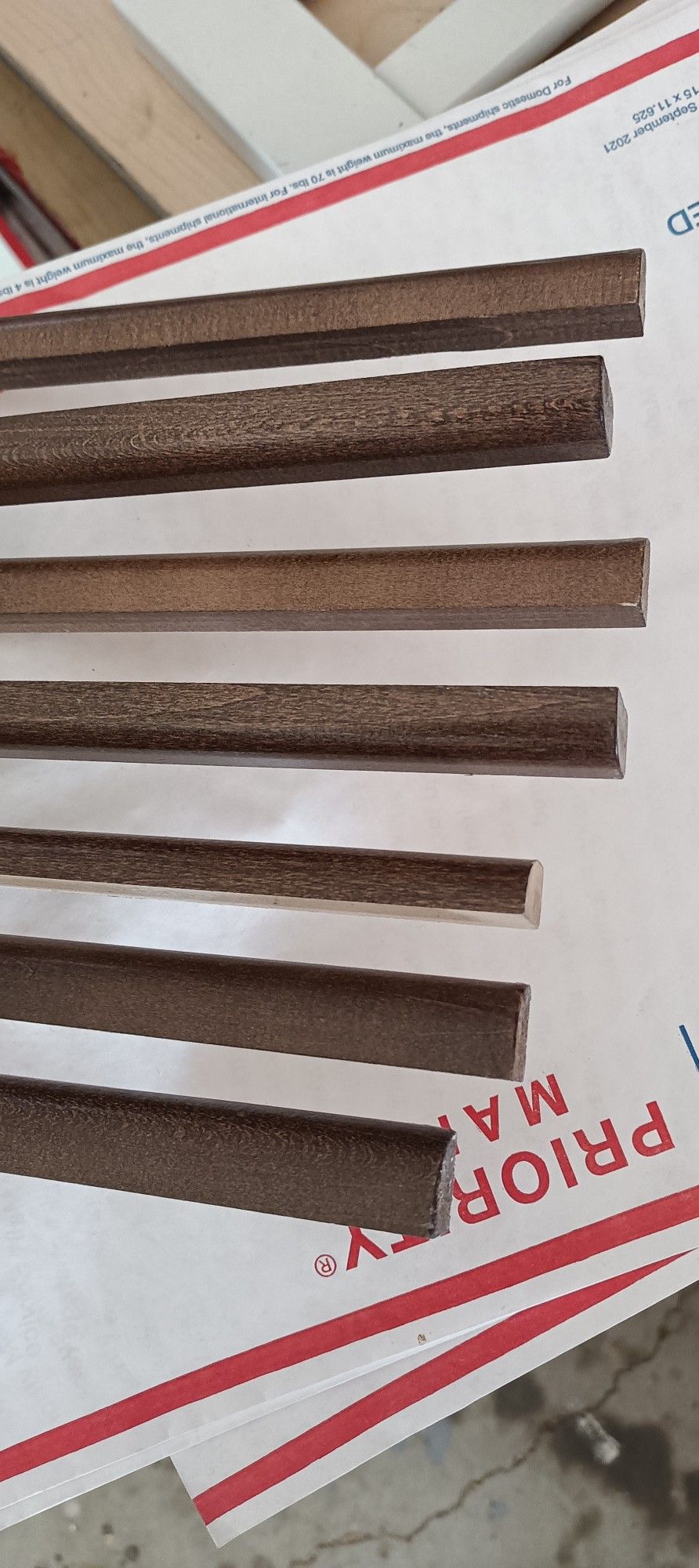 1/2' Shoe Moulding Brown New