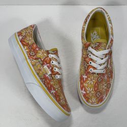 Vans Era Psychedelic Resort Passion Fruit Yellow Pink White Sneakers Women 6