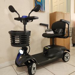Elderly 4 Wheels Scooter Mobility Foldable Brand NEW Red 2025