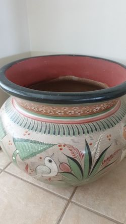 Decorative large flower pot