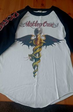 Vintage Rare Motley Crew Dr. FeelGood Baseball sleeves excellent condition!!! Men's Size Small