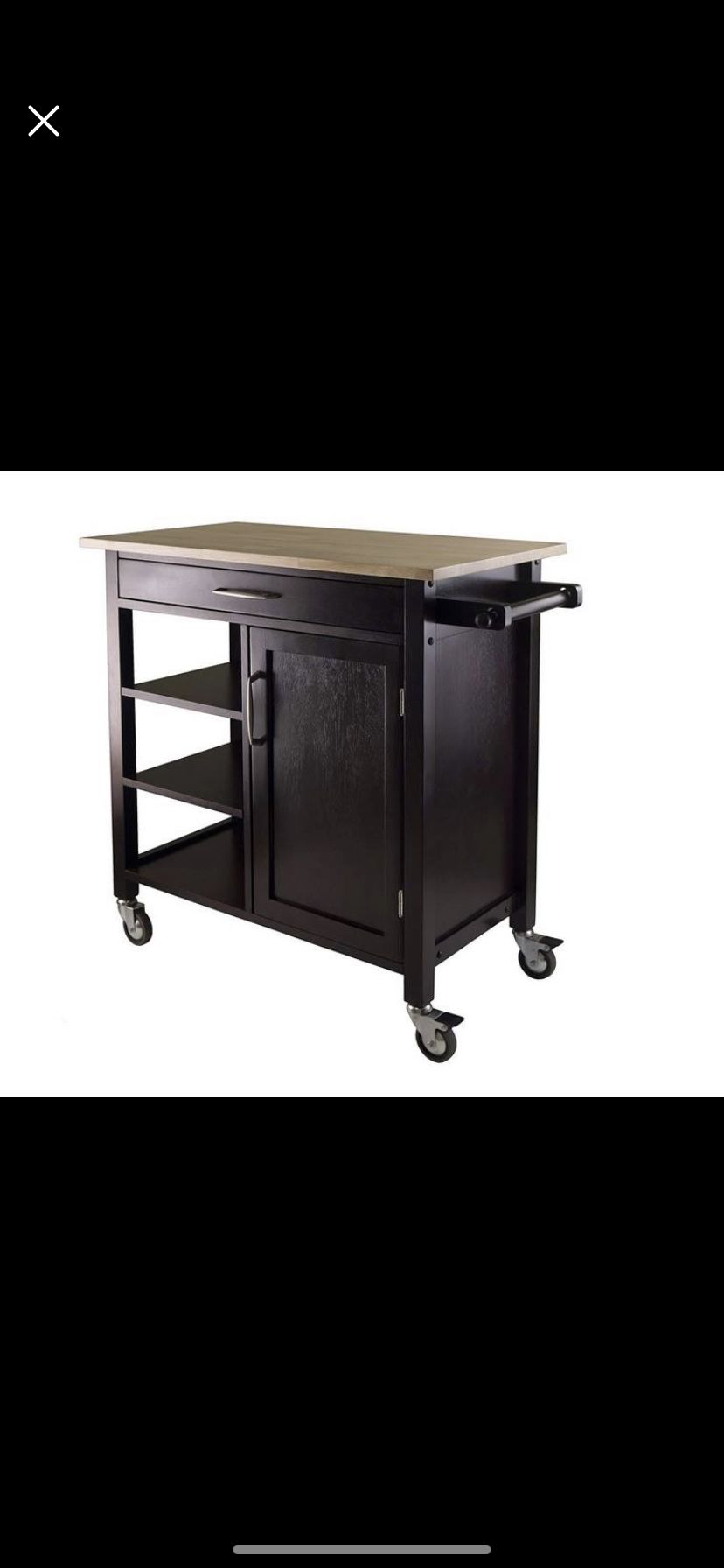 Winsome Mali Kitchen Cart Kitchen Island NEW