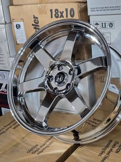 19x8.5 NEW FLOW FORM CHROME WHISTLER JS6 WHEELS/RIMS. 5X114.3