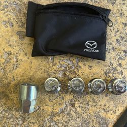 Mazda MX 5 2016 -2024 Lug Nut Lock Set Of 4