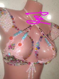 Custom Wall Mannequin Bedazzled Art Hanger