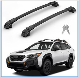 FLYCLE 330Lbs Roof Rack Cross Bars Compatible with Subaru Outback Wilderness 2022-2025, Heavy Duty Aluminum Roof Rails Top-Mount Crossbars Rooftop Lug