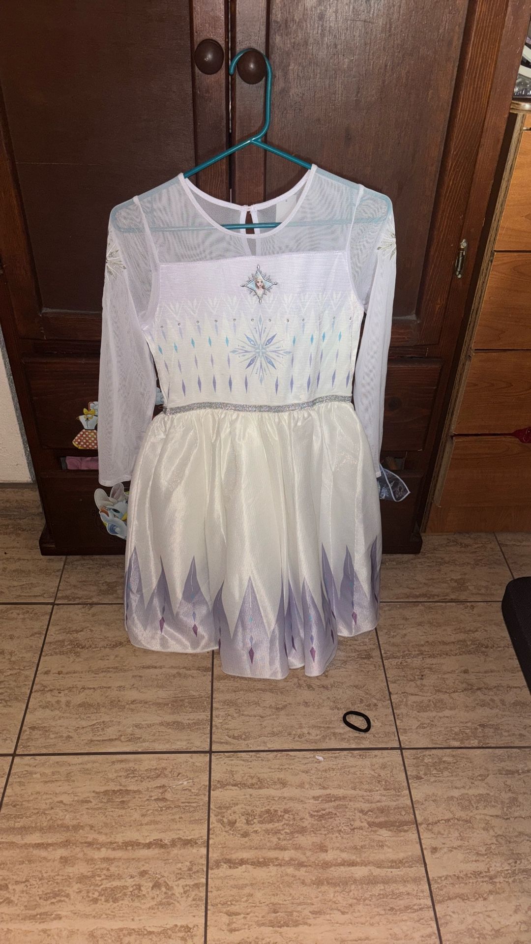 New Elsa White Girls Dress