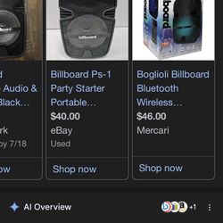 Billboard Speaker Ps-1 Party Starter Portable