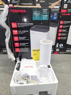 Toshiba smart portable AC Aire Acondicionado 350 sq ft rooms size
