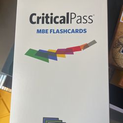 Critical Pass Mbe Flash cards