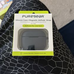 Brand New PureGear Silicone Case (Black) with Magnetic Headphone Neck Holder.
