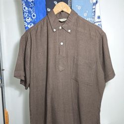 Vintage Mens Shirt MEDIUM 1950- 60s rockabilly