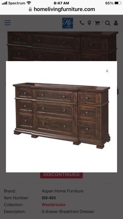 Solid wood bedroom set by Westbrook