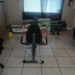 Recumbent exercise bike 