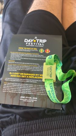 Day Trip 2 day wristband