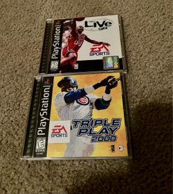 EA Sports NBA Live 98 and Triple Play 2000 for PlayStation 1