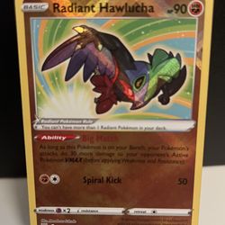 Pokemon Astral Radiance Radiant Hawlucha Holo Card # 081/189