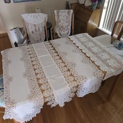 Table Runners, Cloths, Waxy Lace, Silk, Every Style& Size