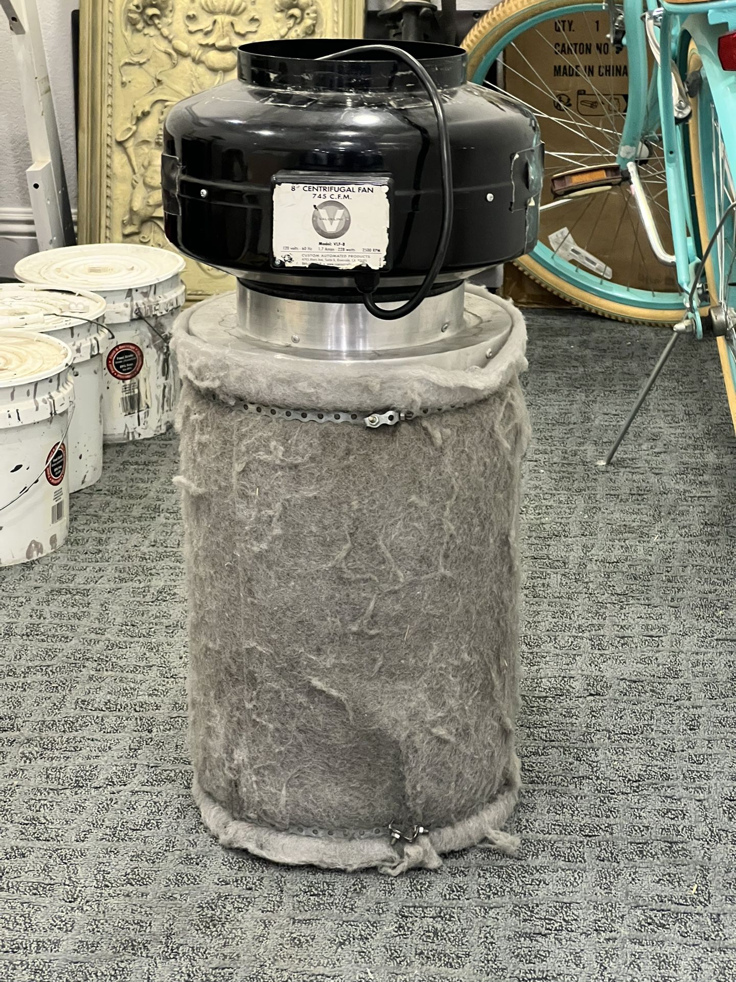 8” CENTRIFUGAL FAN 745 C.F.M. Model: VLF-8 With Speed Control 