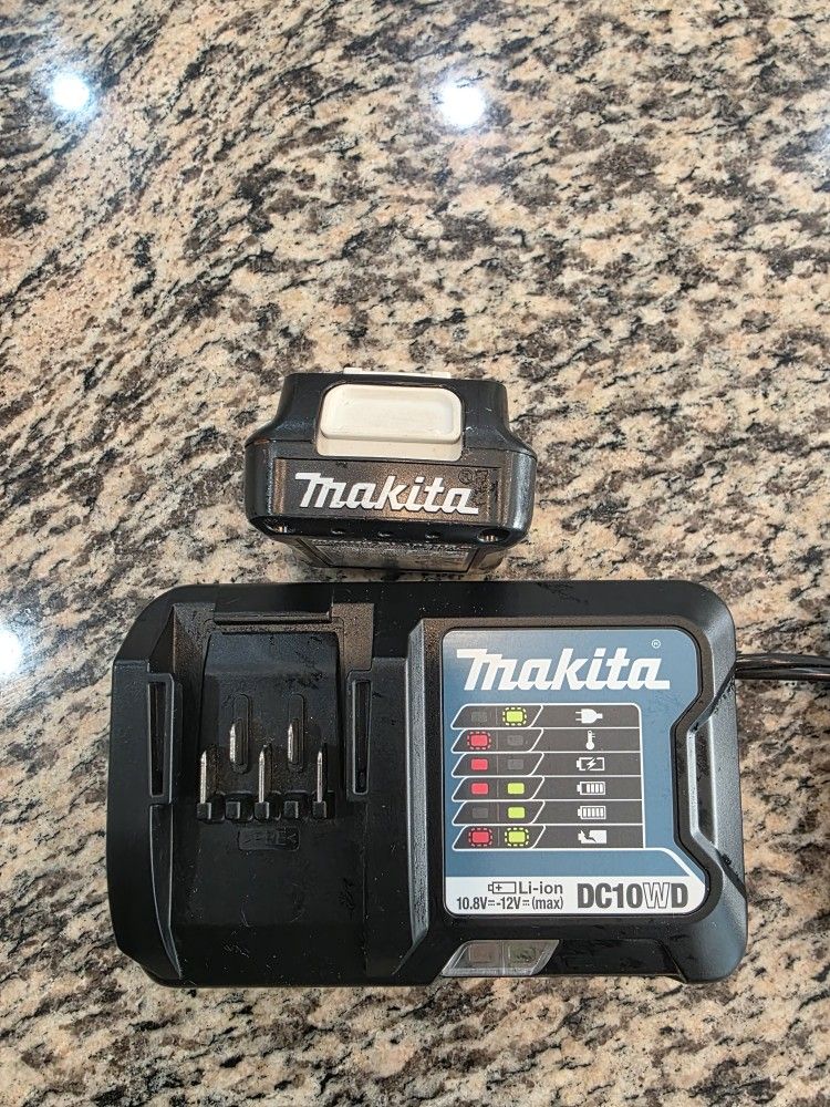 Makita 12V Charger And 2.0 Battery 1ea