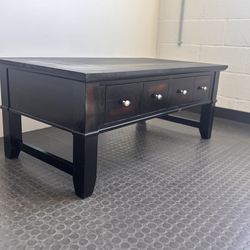 Black coffee table