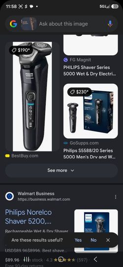 Phillips norelco 5200 WET/DRY SHAVER