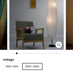 Nordic Minimalist Rice Paper Column 2-light Standing Lamp 