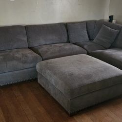 Pending Pick Up: L-shaped Couch And Ottoman 