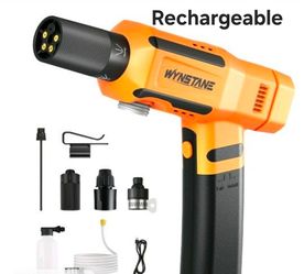 Foldable Cordless Pressure Washer, Wireless High Pressure Car Wash Water-MAX 225 PSI Gun with 5-in-1 Nozzle $50 FIRM 1604-bandera
