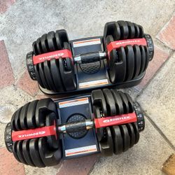 Bowflex 52.5lb adjustable dumbbells