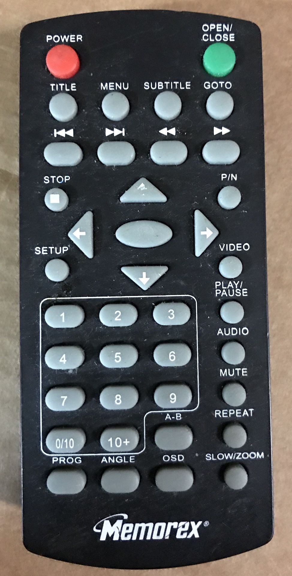 Original DVD Player Remote Control for MEMOREX MVD-2015 (USED