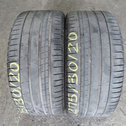 275/30R20 PIRELLI P ZERO PAIR OF TIRES 