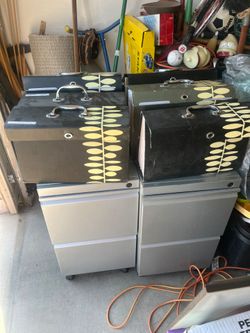 2-Drawer Metal Pedestal File Cabinet