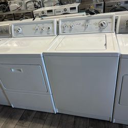 Kenmore elite washer and dryer set electric used with warranty