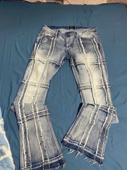 Flared distressed jeans size 38