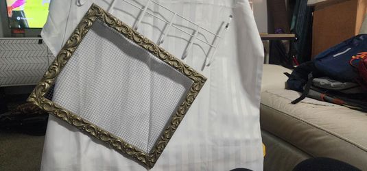 Ornate Gold Wire Mesh Display Frame