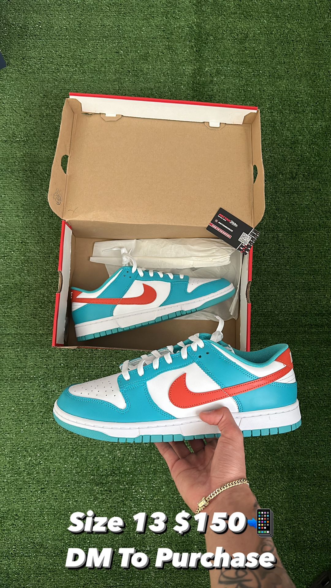 Nike Dunk Low “ Dolphins”