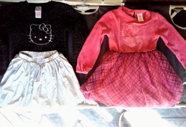 "SANRIO" HELLO KITTY CLOTHING GIRLS SIZES XS(4-5), S(6-6X)(7), M(8-10), L(10-12), XL(14)