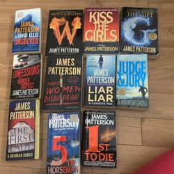 James Patterson books lot of 11 soft cover pick up in Coral Springs 33071