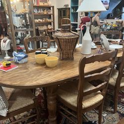 Large Dining Table And 6 Chairs 
