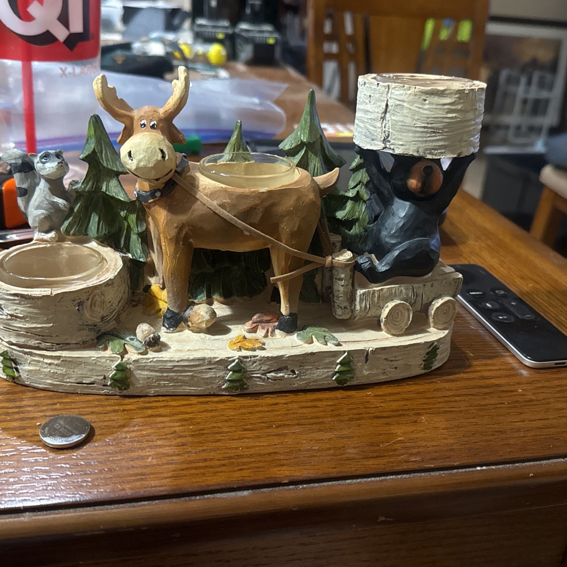 Wilderness Themed Candle Holder