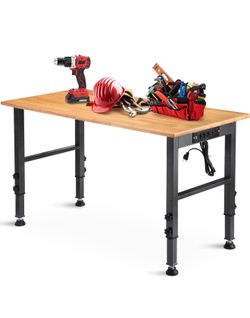 48” Adjustable Heavy Duty Workbench | Garage Work Table
